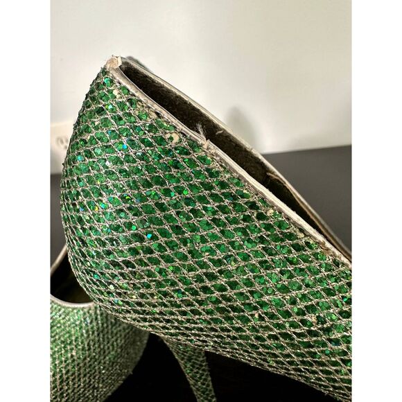 Bettie Page Green Platform Heels - Picture 13 of 16